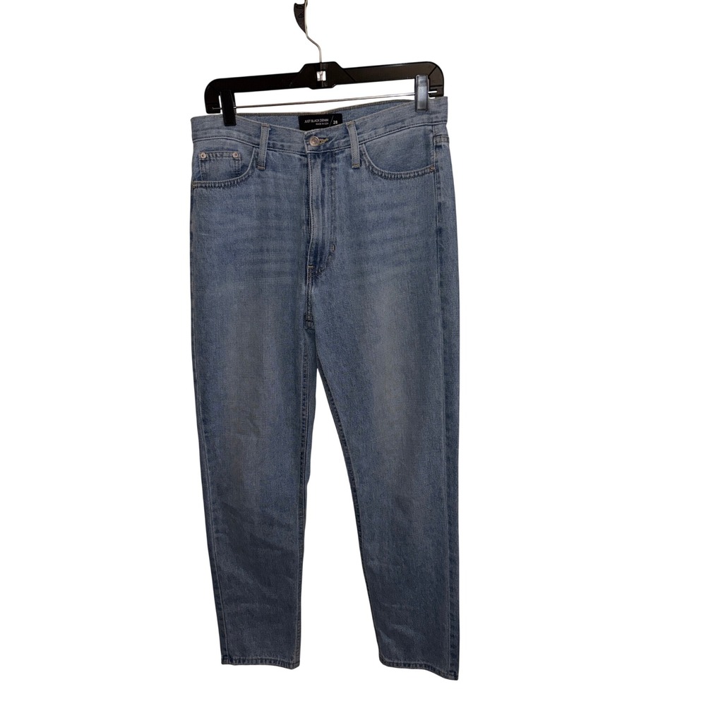 Just Black Denim Straight Leg Jeans Womens 28 Blue  High Rise BP207N